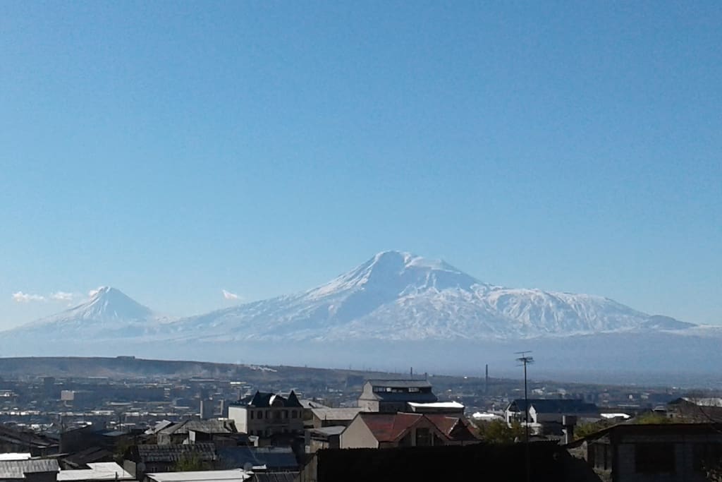 Mount Ararat From the window of my house.