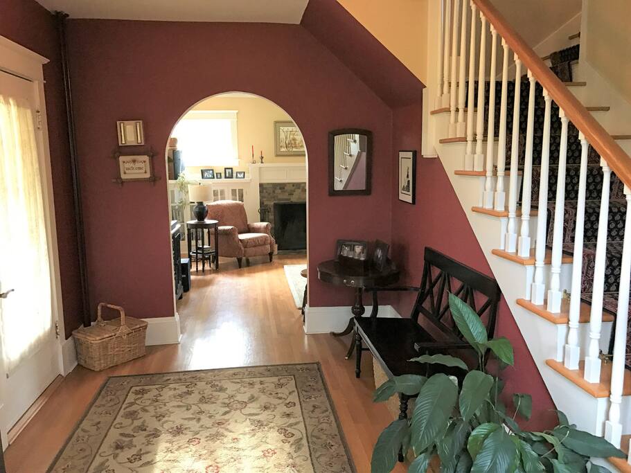 The entry to our house; bedroom #2 is on the second floor.