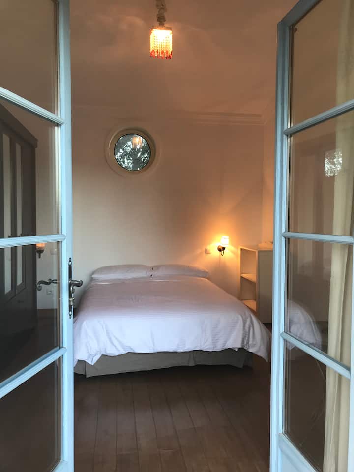 Configurazione king size o 2 letti singoli in questa camera da letto nel cottage