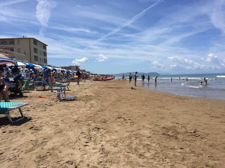 Spiaggia davanti casa