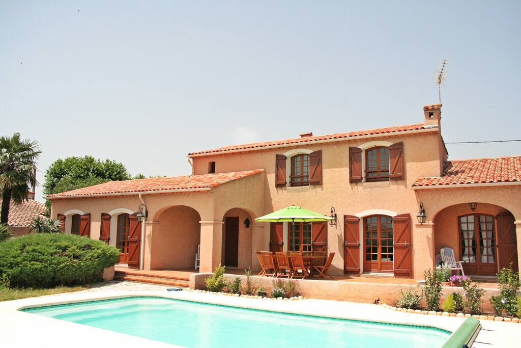This is our large villa with pool