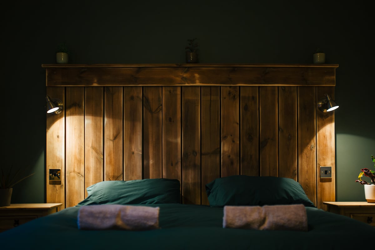 Enjoy a welcoming superking size bed or split it into two singles