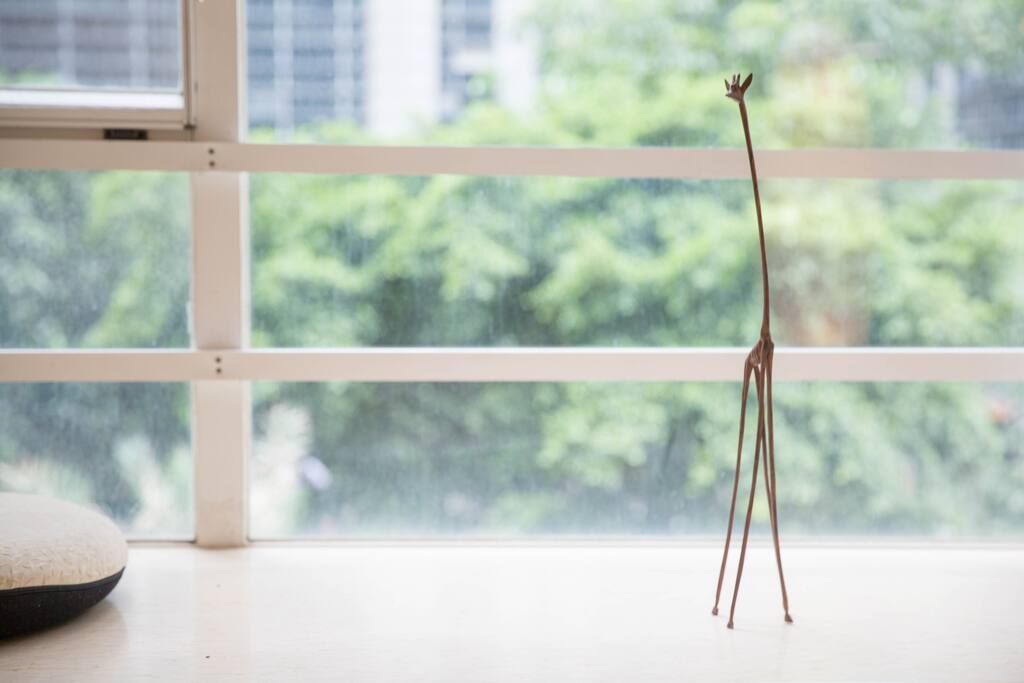 坦桑尼亚带回来的长颈鹿小木雕 - Wooden Giraffe From Tanzania