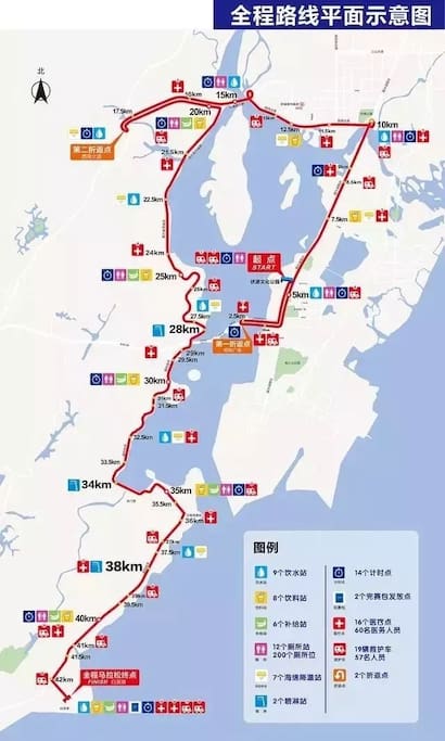 在三居室两个卧室都可观察到中国东盟国际马拉松赛全程赛道