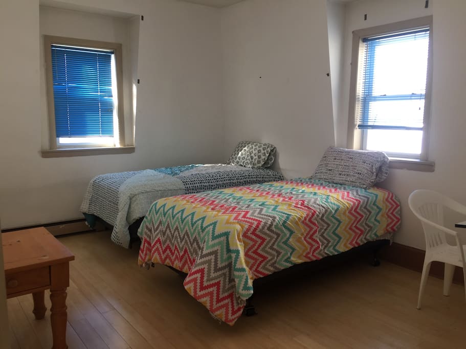 Two twin size bed