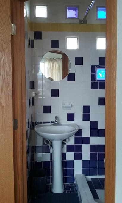 Lovely tiled bathroom