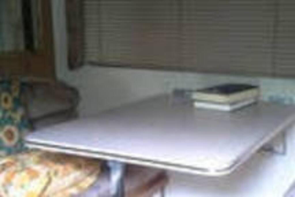 comfy dinette set. This also makes into a bed.