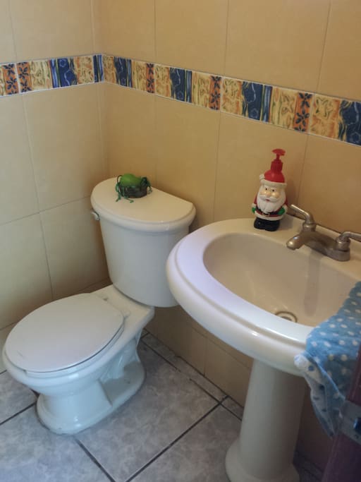 Un baño en la entrada