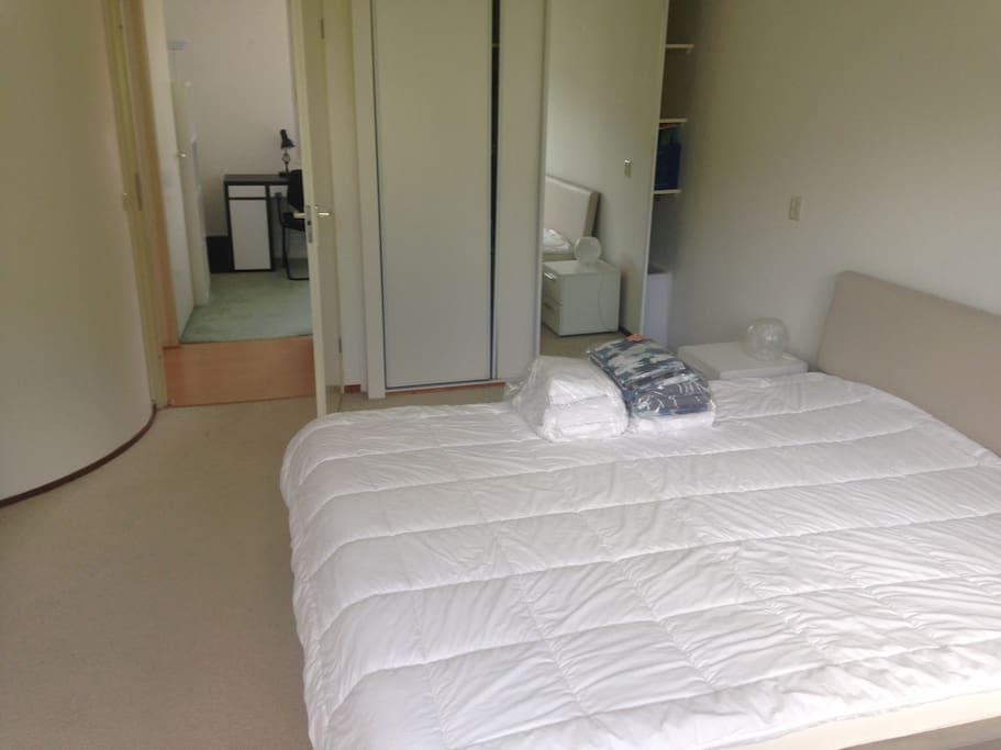 Bedroom nr 1. Double bed, two cupboards