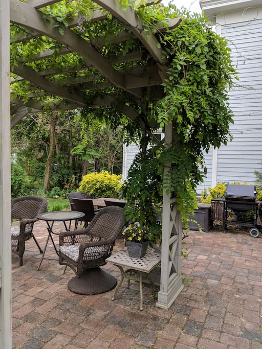 Back patio with grill