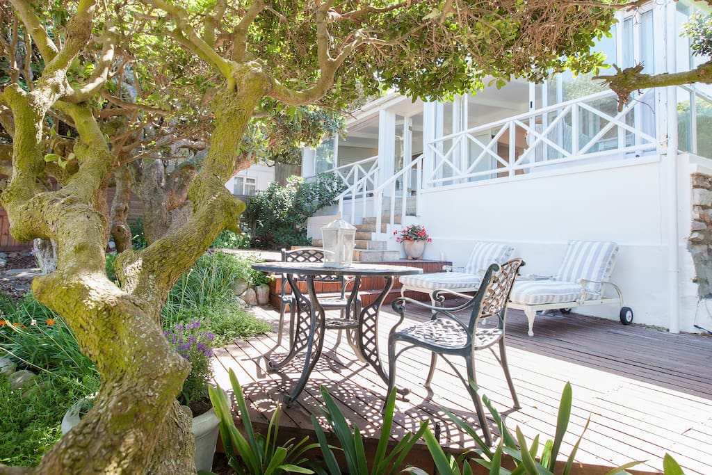 Outside area for lounging or dining
