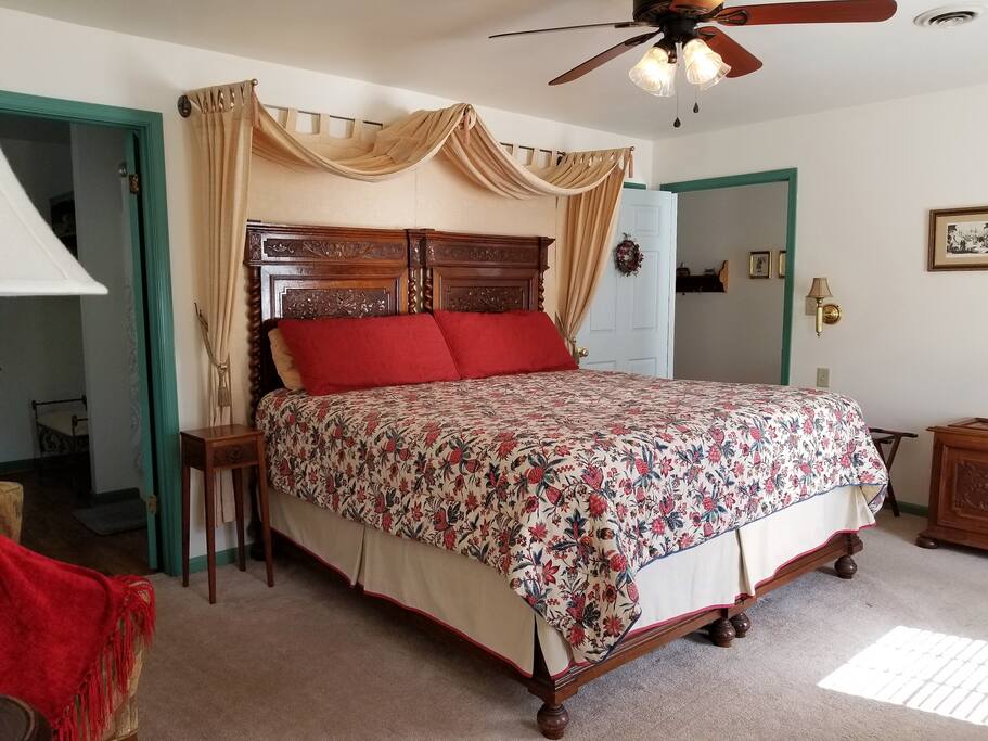 Patton Room is very spacious & cozy.