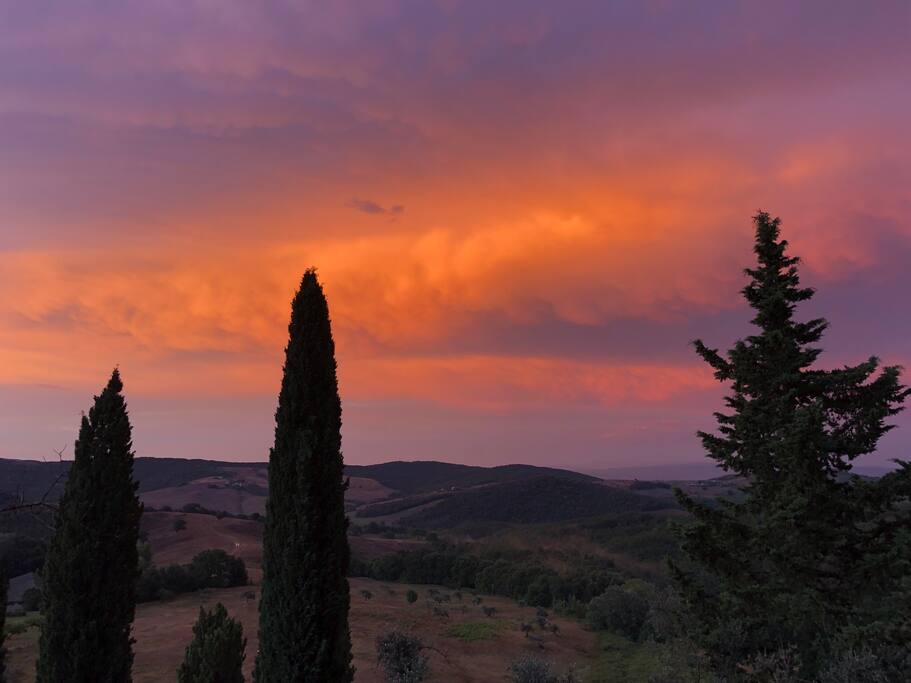 Tramonto dalla terrazza - Sunset from the terrace