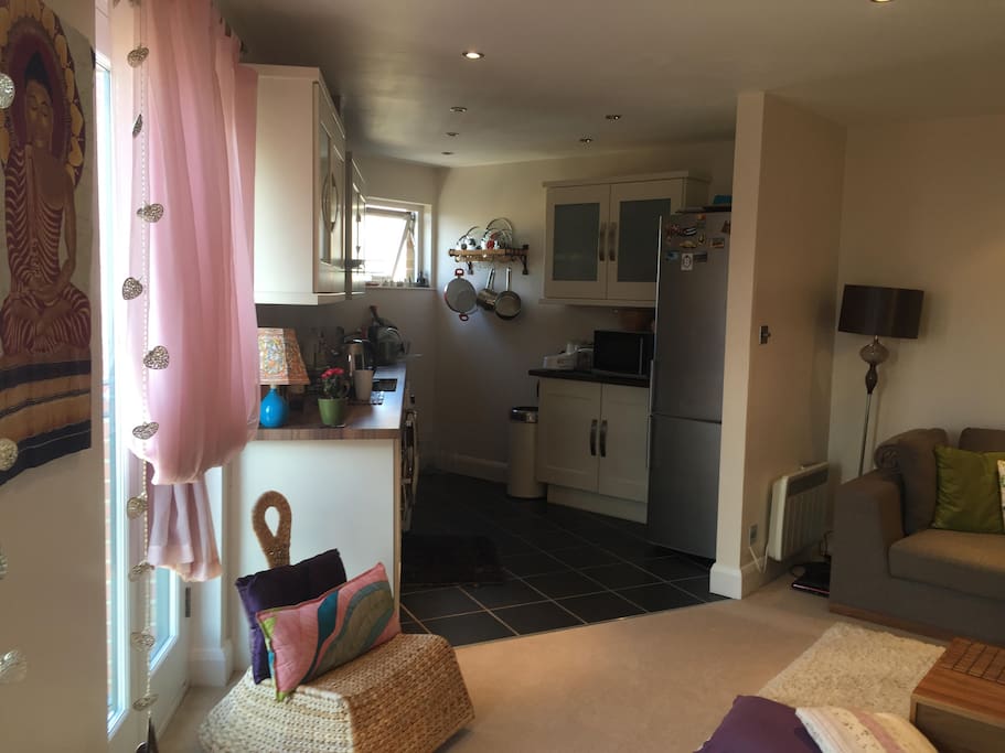 Open plan living/kitchen