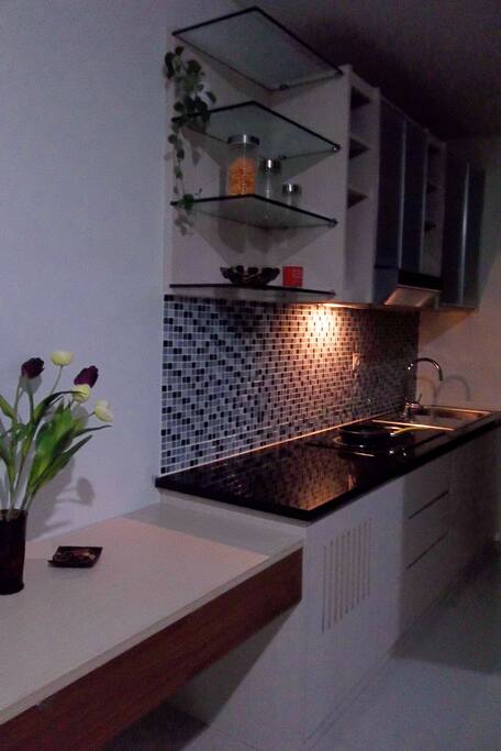 electric stove, portable refrigerator, microwave, toaster