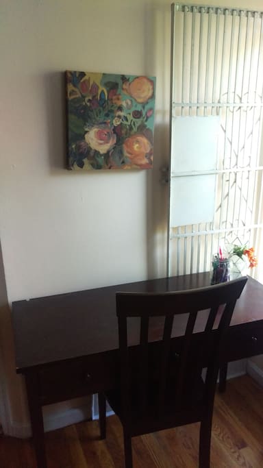 Desk by window