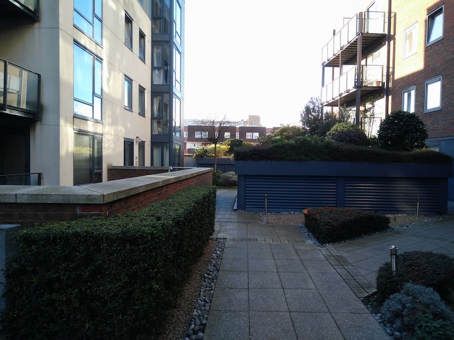 The entrance of the Building