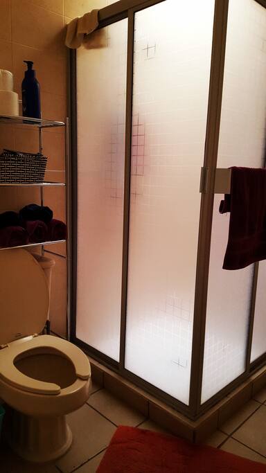 bathroom and shower