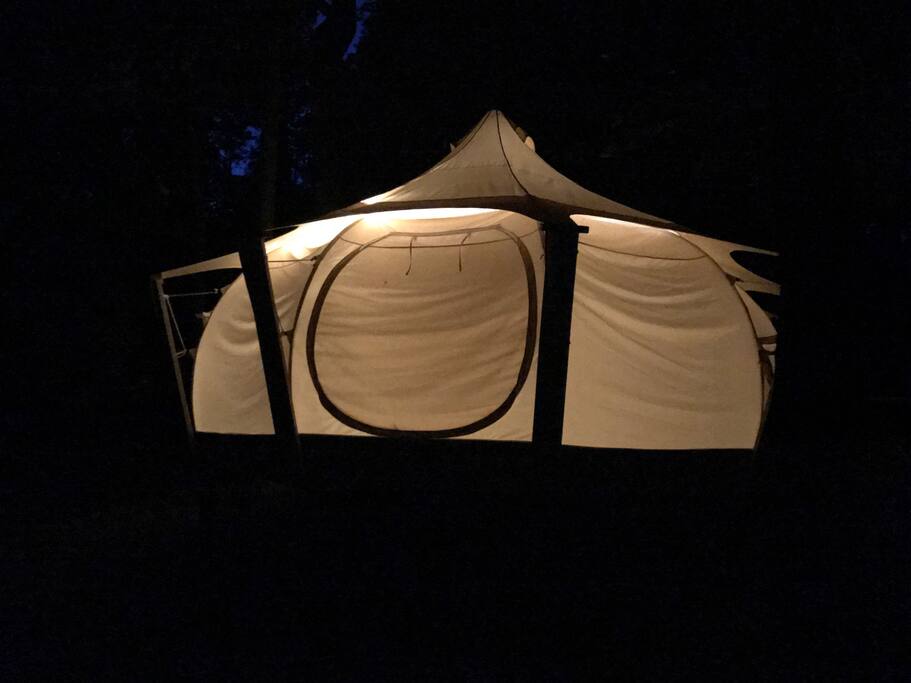 Enjoy a campfire in the firepit nearby or just enjoy the fireflies putting on a show for you. Either way you'll feel your blood pressure start to drop the minute you arrive!