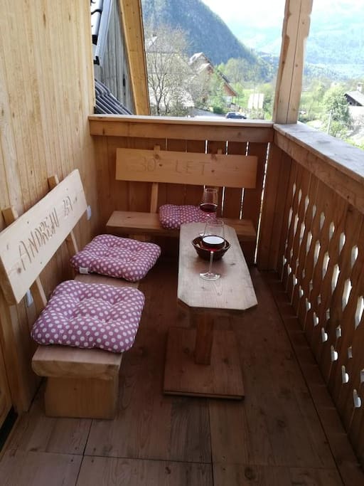 Balcony sitting corner