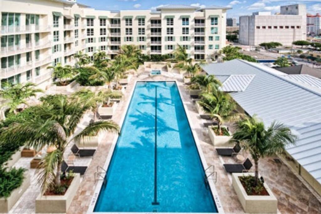 Pool & view from across my unit (the far corner unit)...