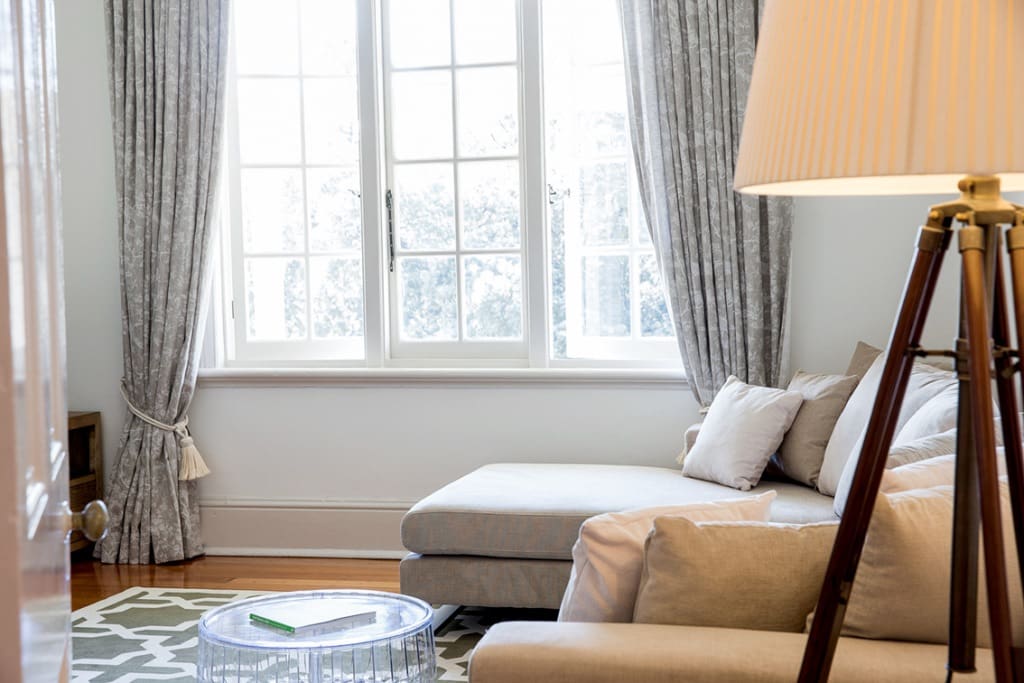 Light filled Lounge With French Windows