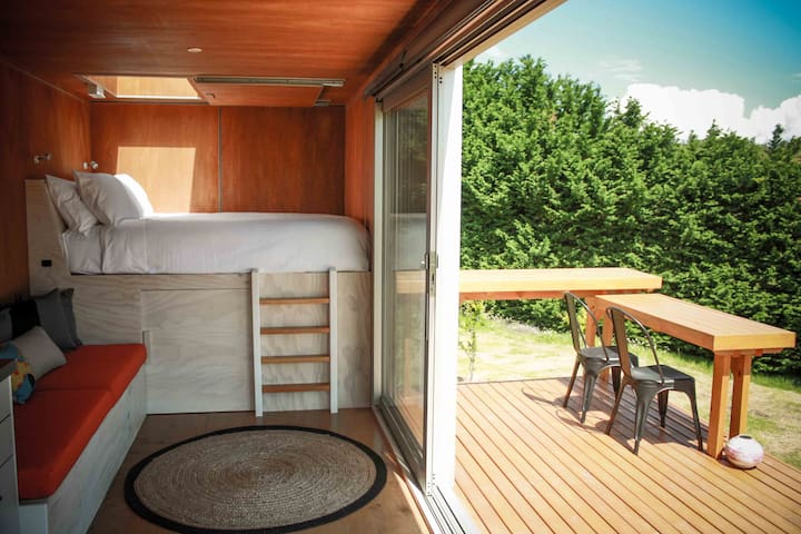 Glamping Under the Stars in a Shipping Container