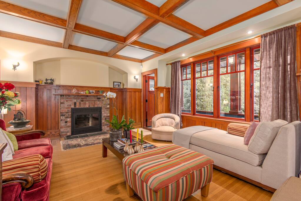 The living room.