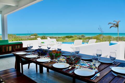 Beach House Rental: Ocean-Front: Sisal 4BR 4.5BA