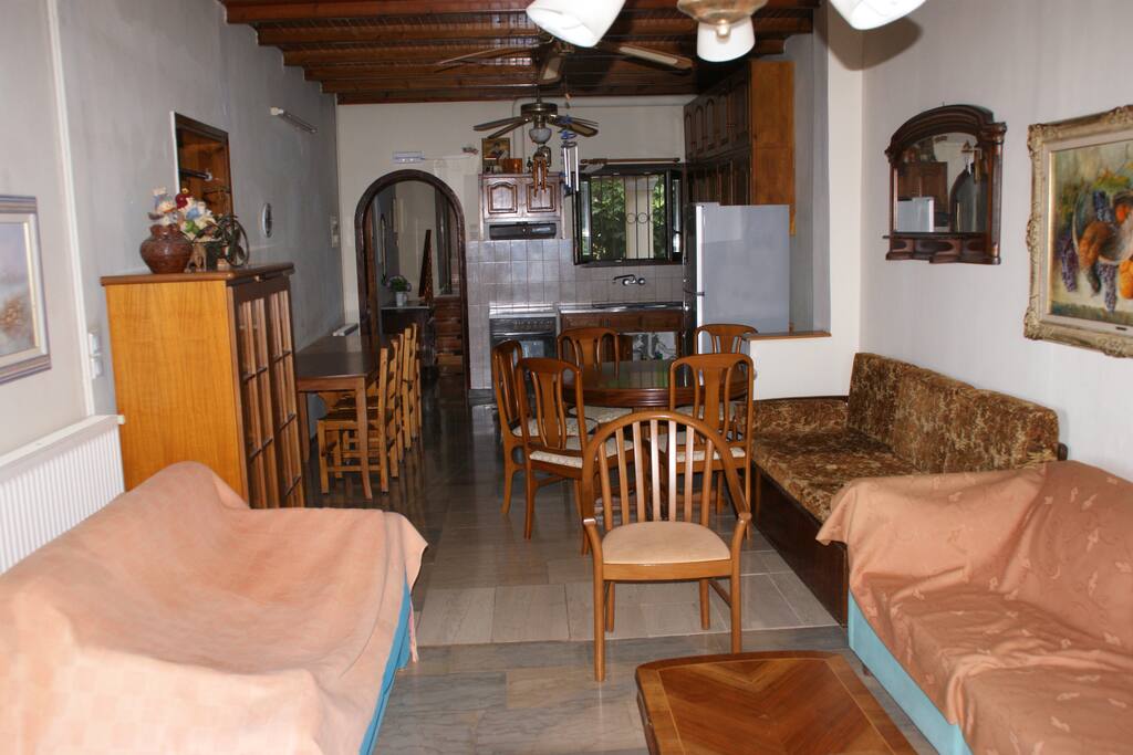 Living room and kitchen