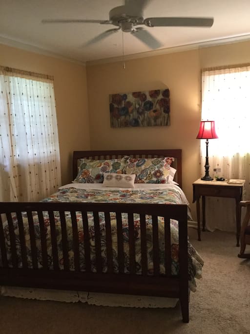 Comfortable queen size bed