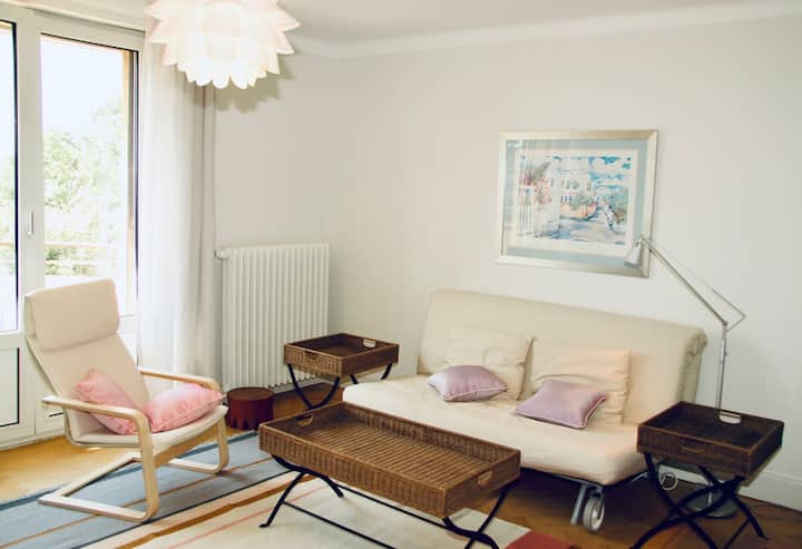 Charming 3-room Apartment, Views Of Lake Geneva - Lausanne