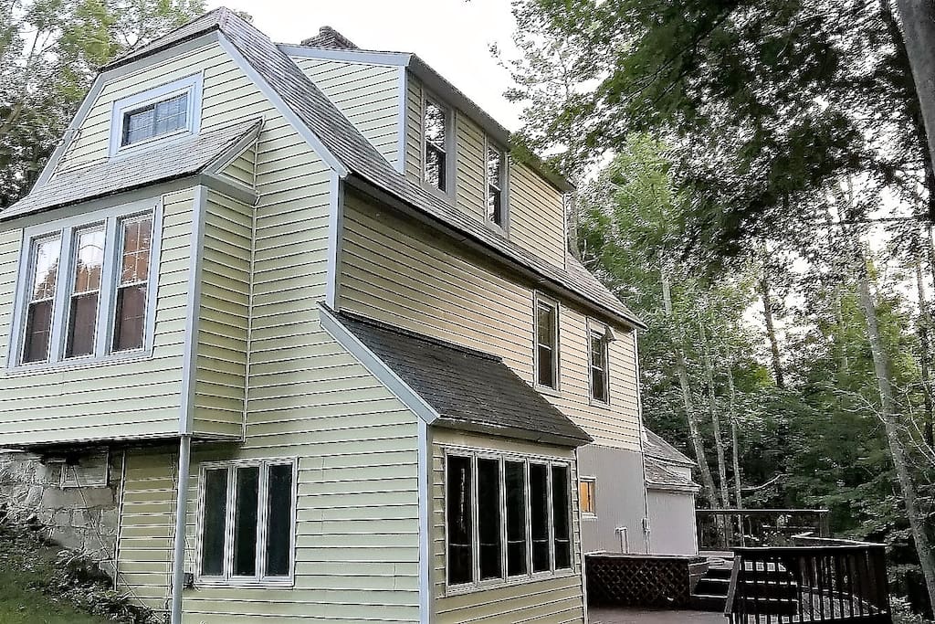 Side/back view of Victorian cottage