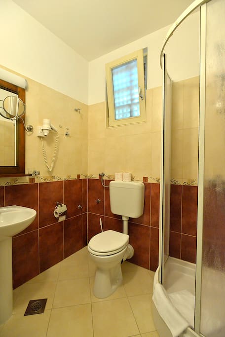 Our washrooms are fully equiped!