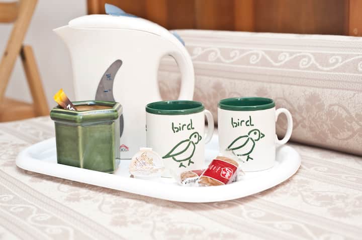 Tea time, kettle available in the room