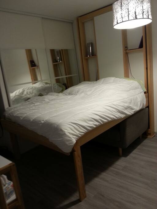 Bed : goes up when you do not need it.