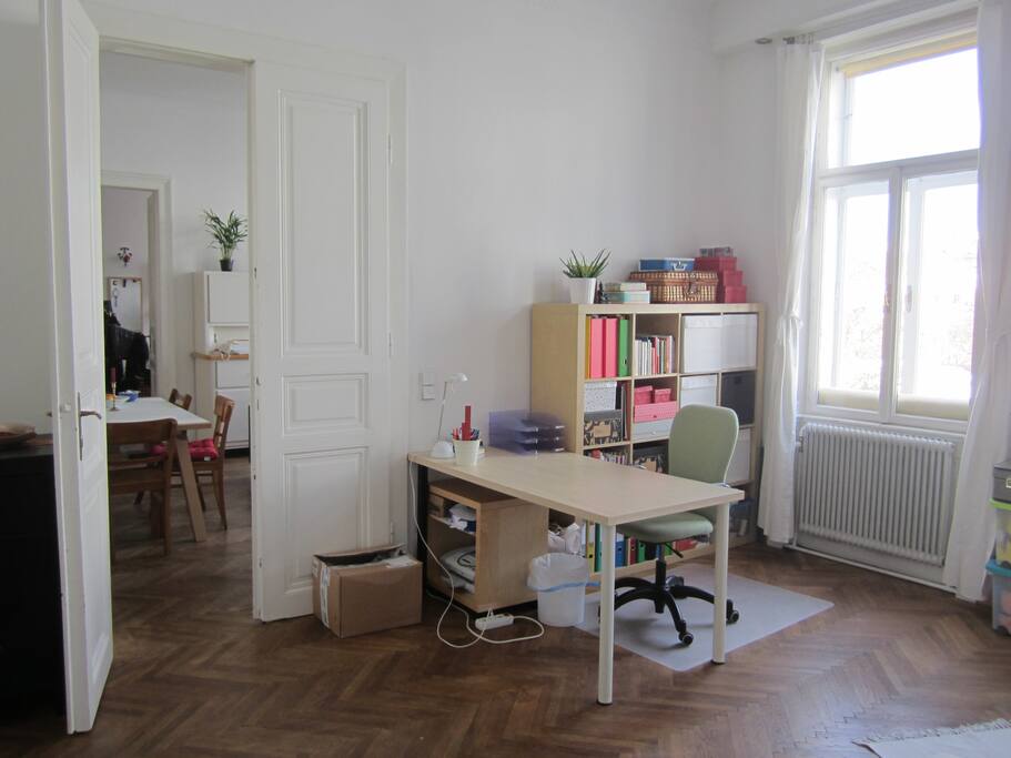 The door to the livingroom