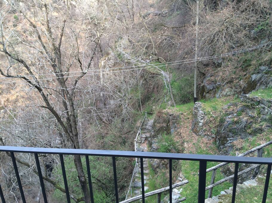 Aussicht Balkon Küche