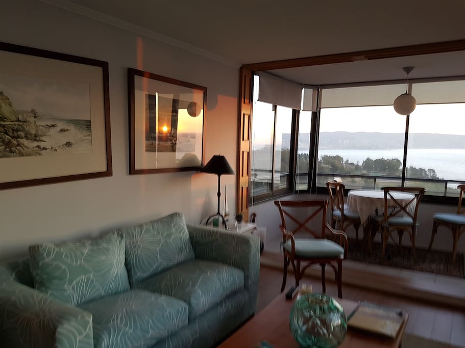 Living con terraza incorporada y gran vista