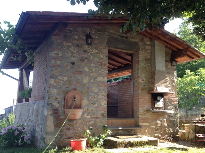 House in the mountains in relaxatio
