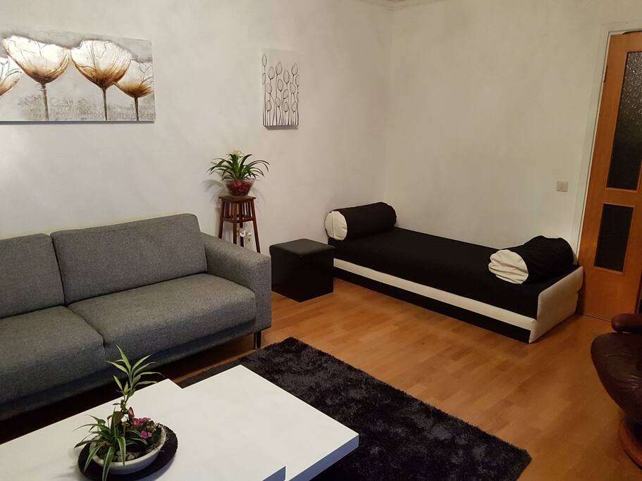 Living room with divan.