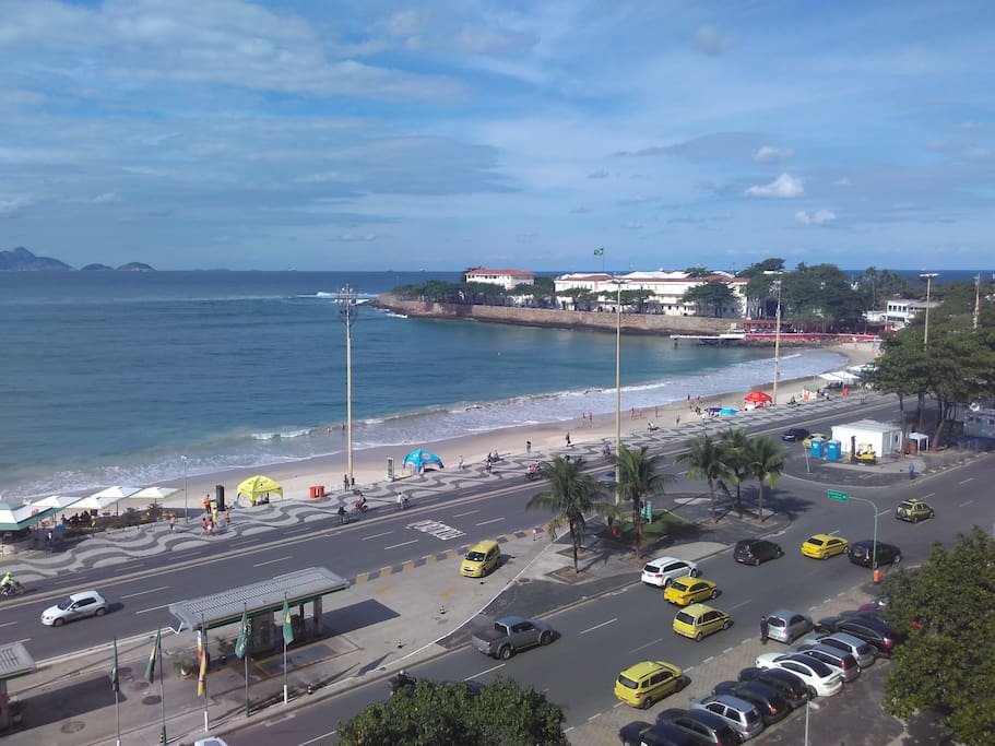 Vista para a praia de Copacabana