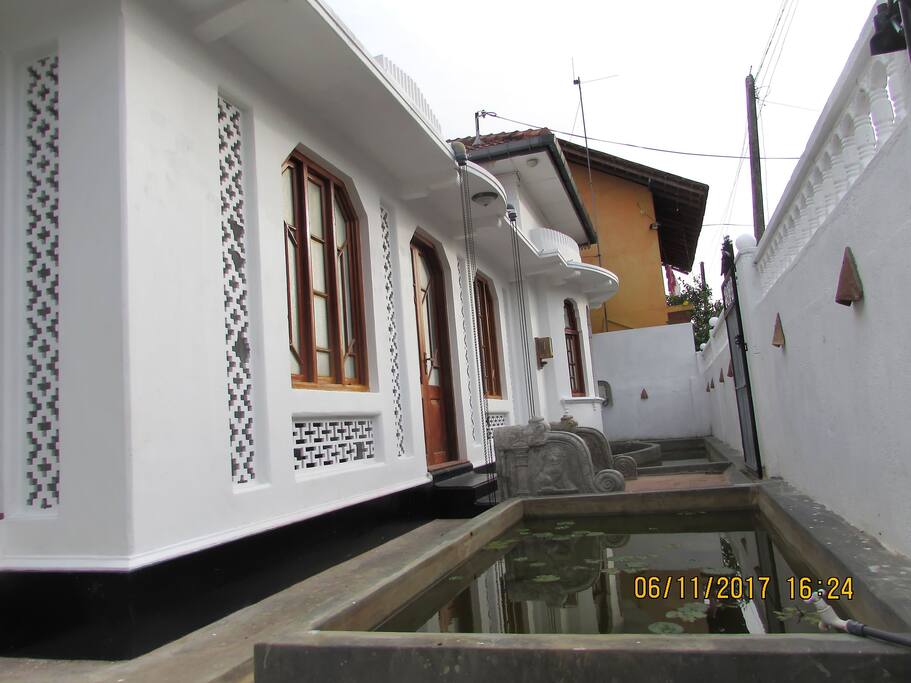 Front View with lotus ponds