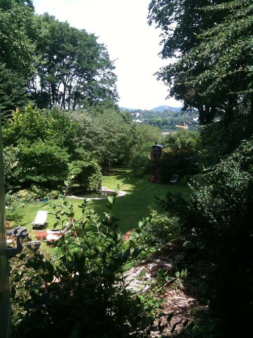 La vue de la chambre. On plongerait bien !