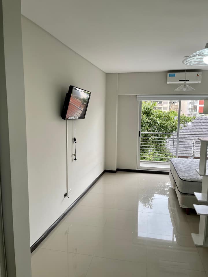 入口可欣赏到公寓的美景。 