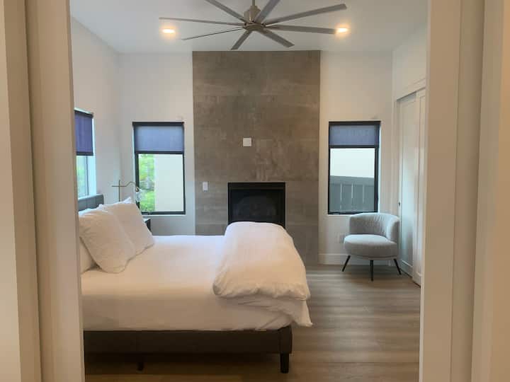 Bedroom 2 in first floor with King size bed.