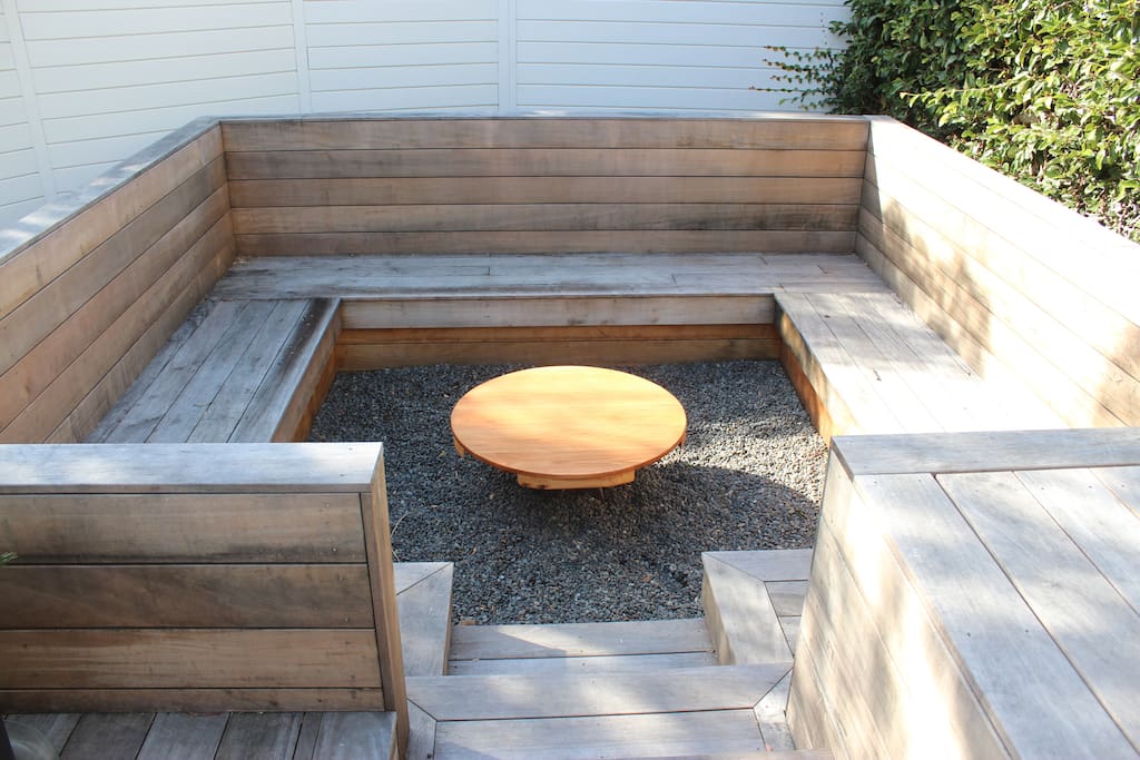 Wooden snug seating