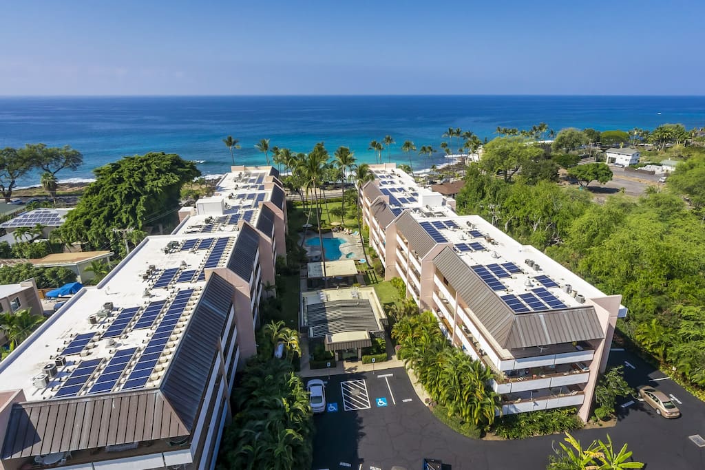 Ariel View of White Sands Village and White Sands Beach