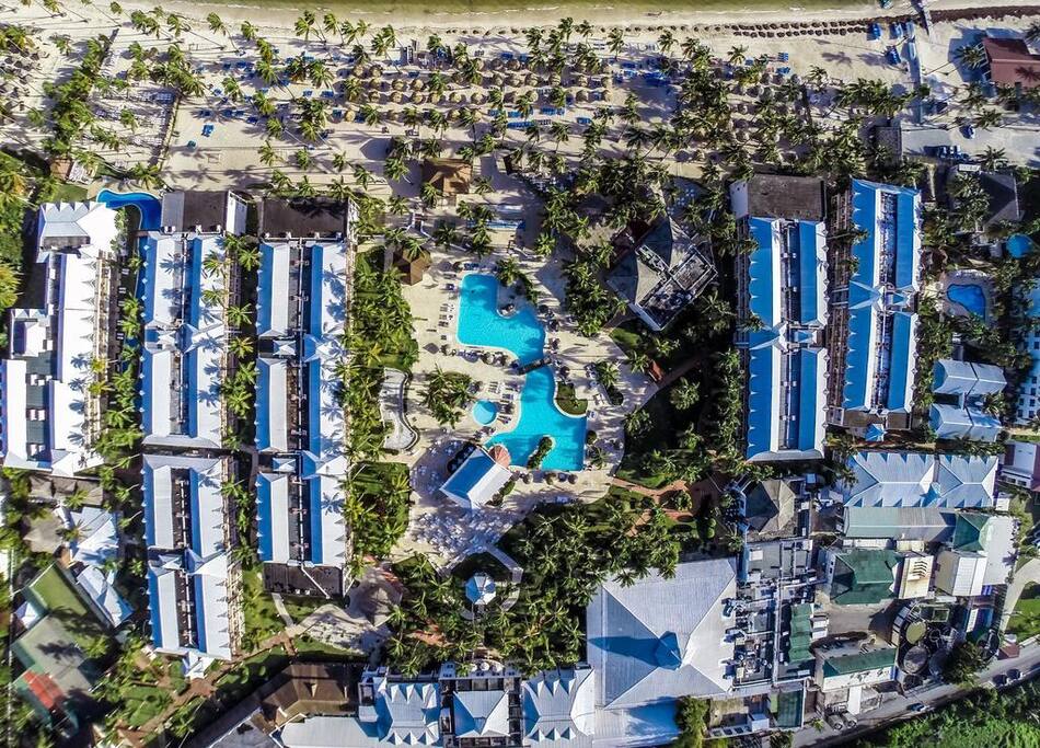 Vista aérea del resort