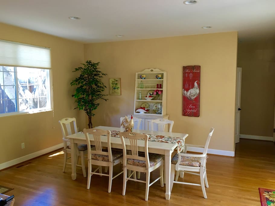 Dining area for entertaining